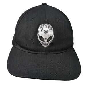 Alienware Strapback Hat Black One Size Adjustable Embroidered 6 Panel